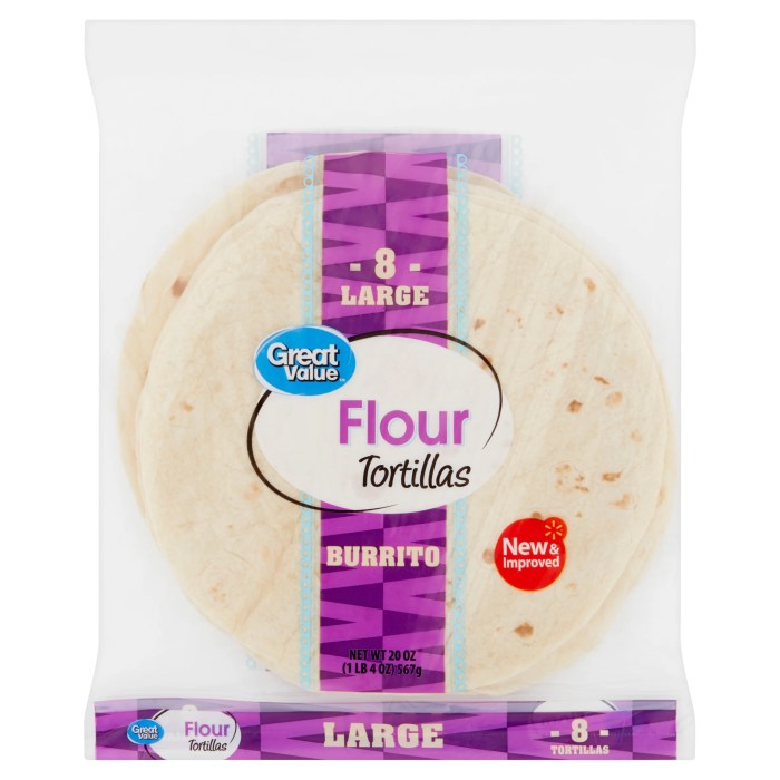 Flour tortilla nutrition facts