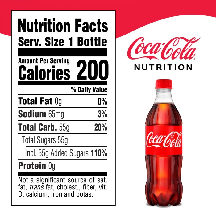 Coke cola coca nutrition label soda sugar alamy unhealthy least stock back