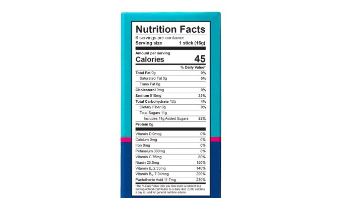 Liquid i.v. nutrition facts